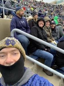Danny attended Notre Dame Fighting Irish vs. Navy - NCAA Football on Nov 6th 2021 via VetTix 