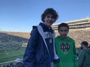Milton attended Notre Dame Fighting Irish vs. Navy - NCAA Football on Nov 6th 2021 via VetTix 