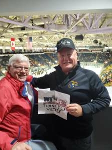 Mike Colern attended Florida Everblades vs. Norfolk Admirals - ECHL on Oct 27th 2021 via VetTix 