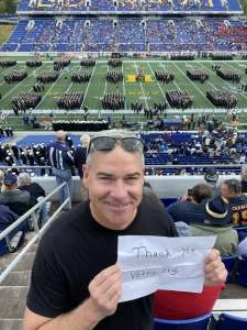 Tom Mc attended Navy Midshipmen vs. Cincinnati Bearcats - NCAA Football on Oct 23rd 2021 via VetTix 