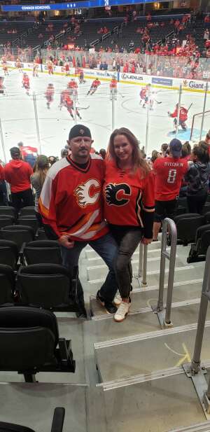 Lori & Pete (USAF Retired) attended Washington Capitals vs. Calgary Flames - NHL on Oct 23rd 2021 via VetTix 