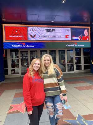 Jessica attended Washington Capitals vs. Calgary Flames - NHL on Oct 23rd 2021 via VetTix 