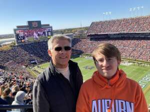 Dad and son attended Auburn University Tigers vs. Mississippi State - NCAA Football on Nov 13th 2021 via VetTix 