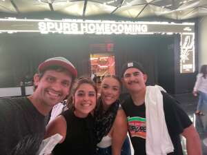 Salinas and Joseph Family attended San Antonio Spurs vs. Orlando Magic - NBA on Oct 20th 2021 via VetTix 
