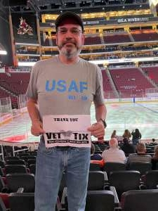 Jeff attended Arizona Coyotes vs. Edmonton Oilers - NHL on Oct 21st 2021 via VetTix 