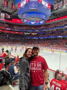 Kyle Amsberry attended Washington Capitals vs. Detroit Red Wings - NHL on Oct 27th 2021 via VetTix 