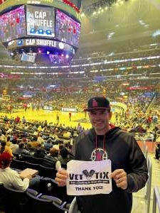 Tod attended LA Clippers vs. Oklahoma City Thunder - NBA on Nov 1st 2021 via VetTix 