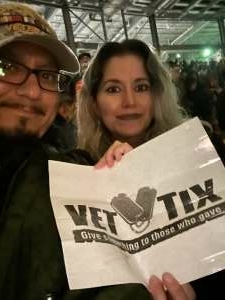 Ayala attended The Rolling Stones - No Filter Tour 2021 on Nov 2nd 2021 via VetTix 