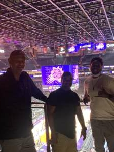 Sharrod attended Phoenix Suns vs. New Orleans Pelicans on Nov 2nd 2021 via VetTix 