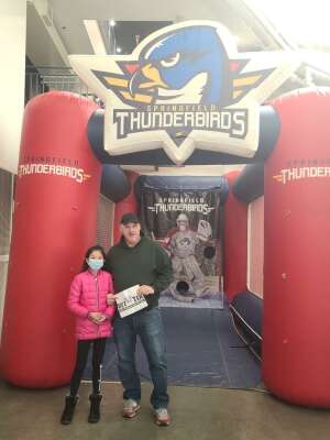 Winners attended Springfield Thunderbirds vs. Wilkes - Barre Scranton Penguins - AHL - Pre Game Concert! on Nov 19th 2021 via VetTix 