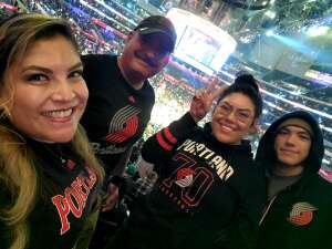Sepulveda Family attended Los Angeles Clippers vs. Portland Trailblazers on Nov 9th 2021 via VetTix 
