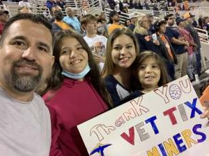 Click To Read More Feedback from UTEP Miners vs. UTSA Roadrunners - NCAA Football * Salute to Troops Night *