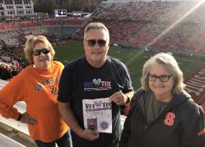 Mark attended NC State Wolfpack vs. Syracuse - NCAA Football on Nov 20th 2021 via VetTix 