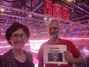 Paul and Karen attended Florida Panthers vs. Washington Capitals - NHL on Nov 30th 2021 via VetTix 