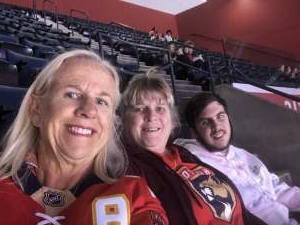 Celeste attended Florida Panthers vs. Calgary Flames - NHL Hockey on Jan 4th 2022 via VetTix 