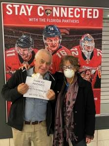 Kenneth attended Florida Panthers vs. Calgary Flames - NHL Hockey on Jan 4th 2022 via VetTix 