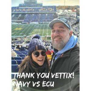 Quinn attended Navy Midshipmen vs. ECU Pirates - NCAA Football on Nov 20th 2021 via VetTix 