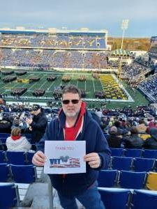 MWJ attended Navy Midshipmen vs. ECU Pirates - NCAA Football on Nov 20th 2021 via VetTix 