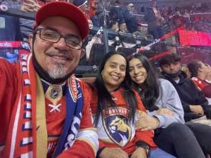 Fred LopezRivera attended Florida Panthers vs. Vancouver Canucks - NHL on Jan 11th 2022 via VetTix 