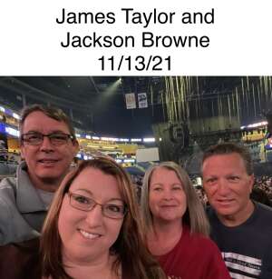 Msladybugzz attended James Taylor & His All-star Band With Special Guest Jackson Browne on Nov 14th 2021 via VetTix 