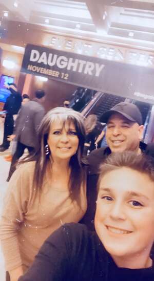 Courgis family  attended Daughtry: The Dearly Beloved Tour on Nov 12th 2021 via VetTix 