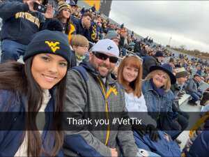 JD attended West Virginia Mountaineers vs. Texas Longhorns - NCAA Football on Nov 20th 2021 via VetTix 
