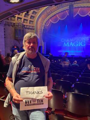 Bruce B. attended Champions of Magic on Nov 21st 2021 via VetTix 