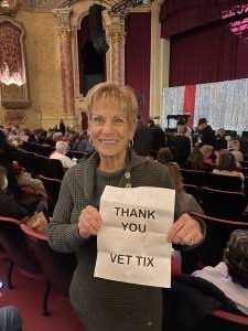 Rita attended A Holiday Evening With Cher, Neil Diamond, & Many More Starring Vegas Edwards Twins on Dec 5th 2021 via VetTix 