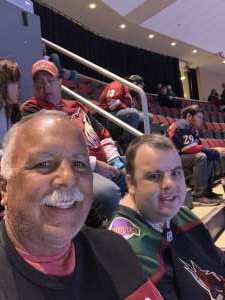 Steve attended Arizona Coyotes vs. Detroit Red Wings - NHL Hockey on Nov 20th 2021 via VetTix 