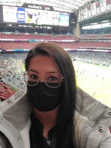Wendy attended Houston Texans vs. New York Jets - NFL ** Salute to Service Game ** on Nov 28th 2021 via VetTix 