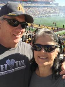 Gary & Angela attended Arizona State Sun Devils vs. Arizona Wildcats - NCAA Football on Nov 27th 2021 via VetTix 