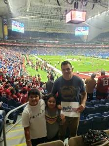 Lopez Family attended 2021 Valero Alamo Bowl: Oregon vs. Oklahoma - NCAA Football on Dec 29th 2021 via VetTix 