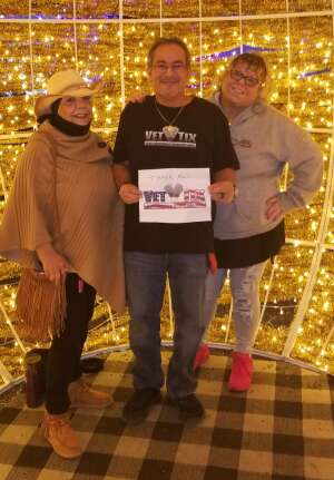 Family attended Holiday Light Experience - 8 PM Time Slot on Dec 12th 2021 via VetTix 