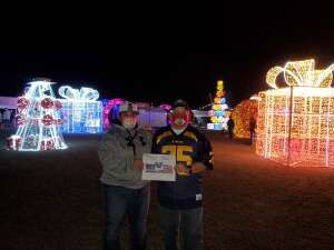 Denise attended Holiday Light Experience - 8 PM Time Slot on Dec 12th 2021 via VetTix 
