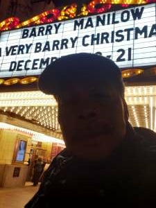 Frederick attended Barry Manilow on Dec 20th 2021 via VetTix 