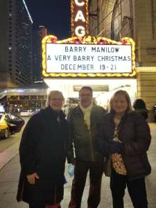 Gayle  attended Barry Manilow on Dec 20th 2021 via VetTix 