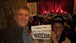 Dave attended Barry Manilow on Dec 20th 2021 via VetTix 