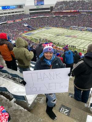 FJB attended Buffalo Bills vs. Atlanta Falcons - NFL on Jan 2nd 2022 via VetTix 