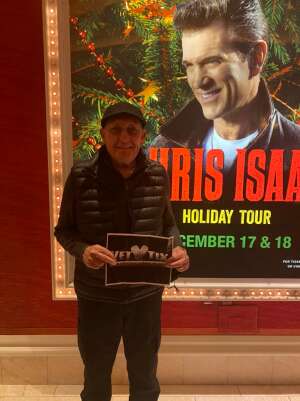 Chris Oelerich  attended Chris Isaak - Holiday Tour on Dec 18th 2021 via VetTix 