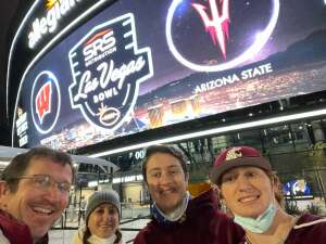 Jon Stearn attended Las Vegas Bowl: Arizona State Sun Devils vs. Wisconsin Badgers - NCAA Football on Dec 30th 2021 via VetTix 