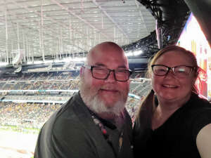 JE and Amy attended Las Vegas Bowl: Arizona State Sun Devils vs. Wisconsin Badgers - NCAA Football on Dec 30th 2021 via VetTix 