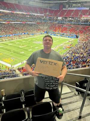 Phillip attended 2021 Chick-fil-a Peach Bowl: PITT Panthers vs. Michigan State Spartans on Dec 30th 2021 via VetTix 