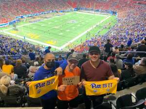 Todd K attended 2021 Chick-fil-a Peach Bowl: PITT Panthers vs. Michigan State Spartans on Dec 30th 2021 via VetTix 