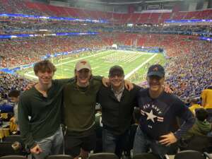 Pete Canalichio attended 2021 Chick-fil-a Peach Bowl: PITT Panthers vs. Michigan State Spartans on Dec 30th 2021 via VetTix 