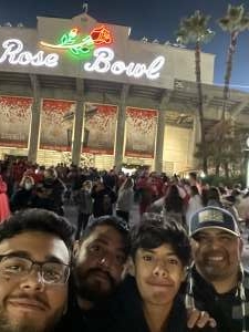 Diego attended 108th Rose Bowl Game: Ohio State Buckeyes vs. Utah Utes - NCAA Football on Jan 1st 2022 via VetTix 