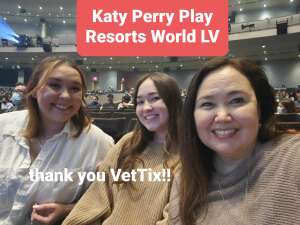Samantha attended Katy Perry: Play on Jan 7th 2022 via VetTix 