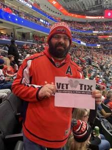 Patrick attended Washington Capitals vs. Winnipeg Jets - NHL on Jan 18th 2022 via VetTix 