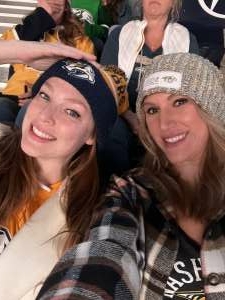 Sarah attended Nashville Predators vs. Vancouver Canucks - NHL on Jan 18th 2022 via VetTix 
