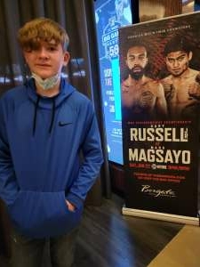 Andrew attended Premiere Boxing at the Borgata: Russell vs. Magsayo on Jan 22nd 2022 via VetTix 