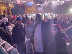 Shanier attended Premiere Boxing at the Borgata: Russell vs. Magsayo on Jan 22nd 2022 via VetTix 